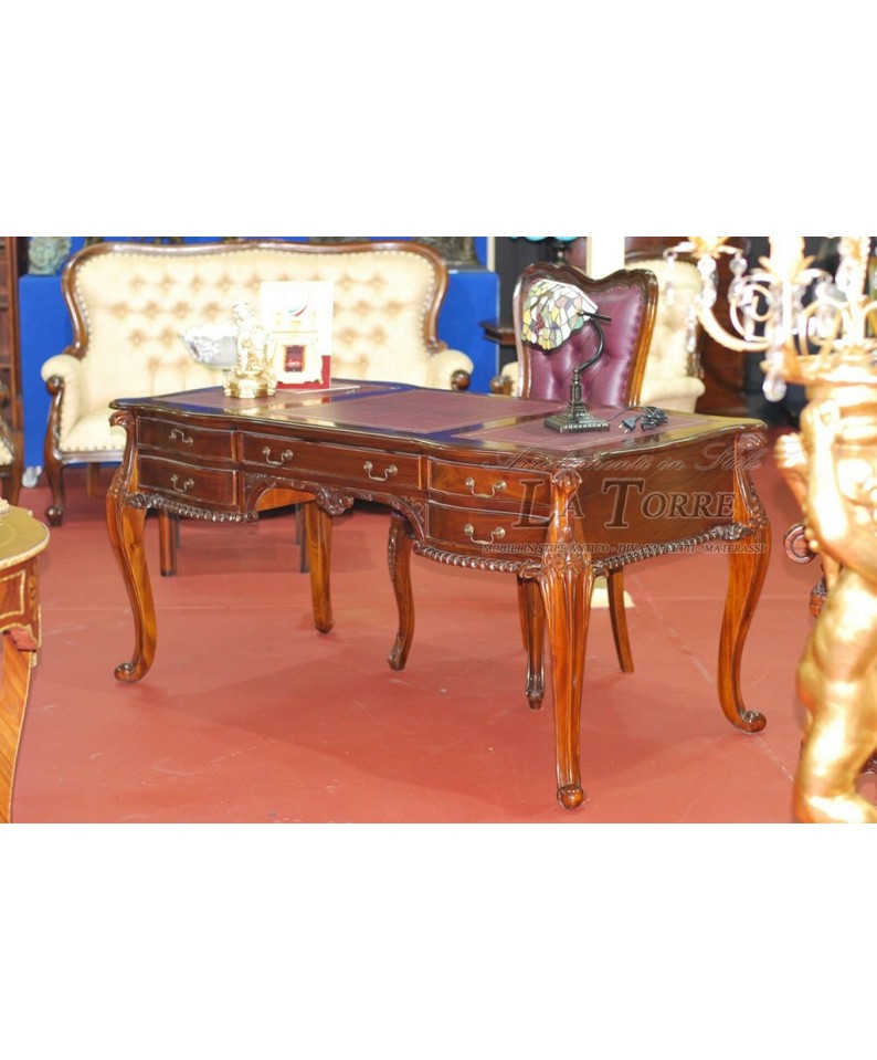 scrivania ministeriale chippendale bordeaux